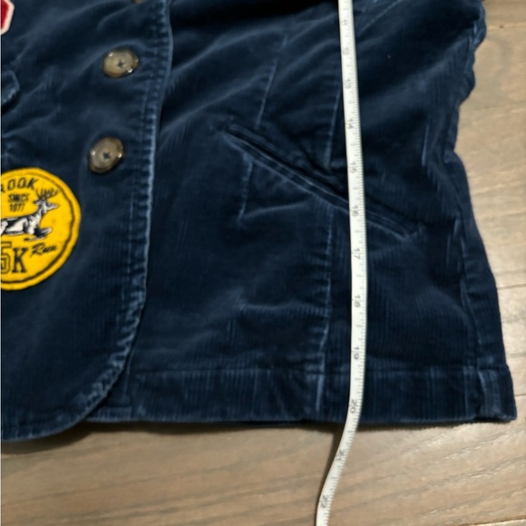 American Eagle Corduroy Navy Women’s patchwork blazer. Medium - Picture 7 of 8